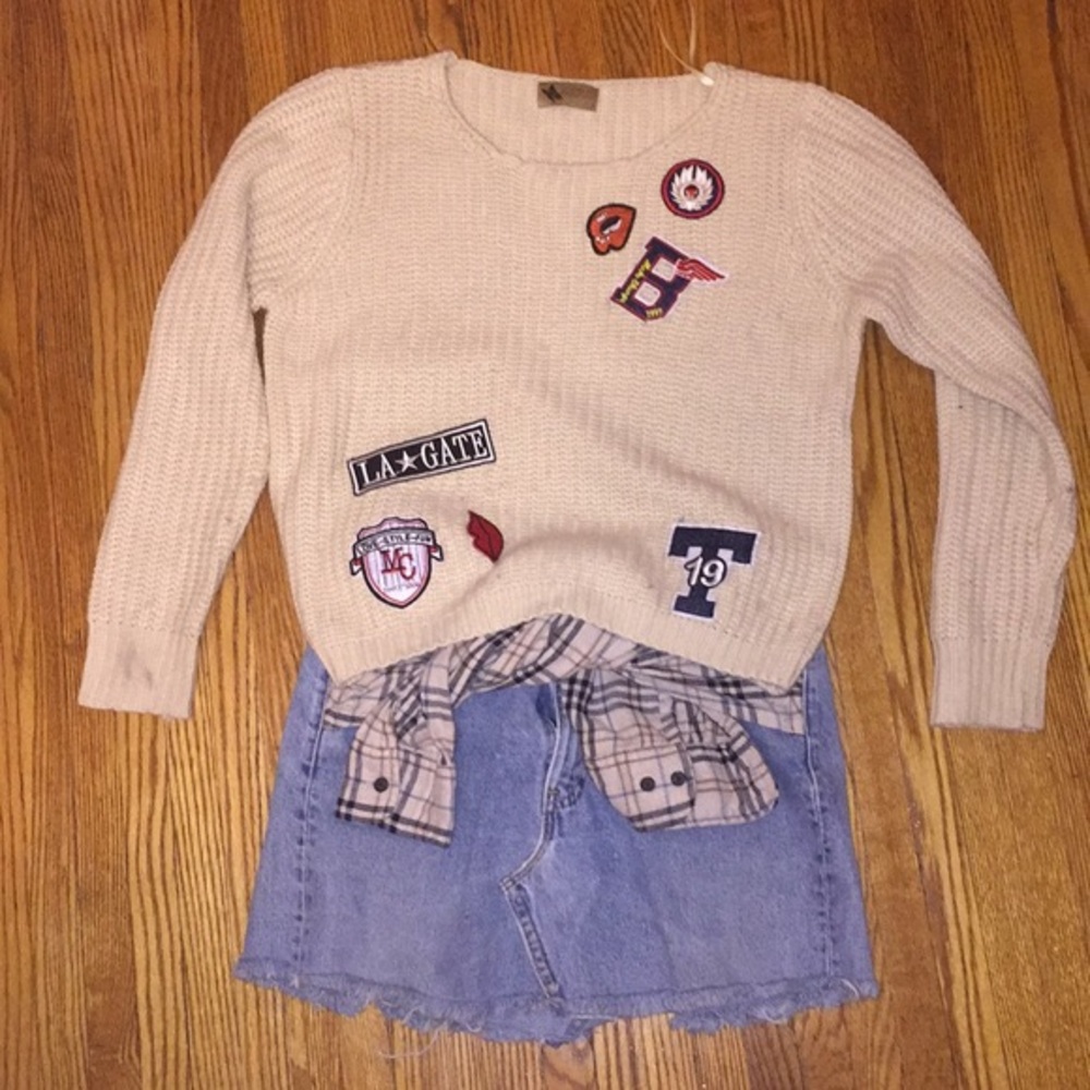 LF patchwork sweater